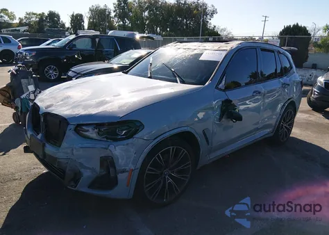 2022 BMW X3 Sdrive30I z USA, uszkodzony, nr VIN 5UX43DP09N9L67017